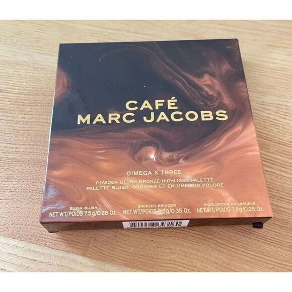 MARC JACOBS BEAUTY NWT Blush Bronzer Highlight Face Palette Cafe O! Mega x Three - Picture 6 of 6